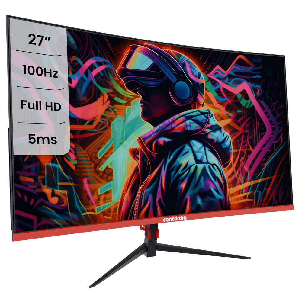 Monitor Concórdia CZ270F curvo de 27 polegadas, versão 100 Hz
